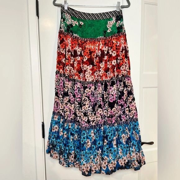 Anthropologie Bhanuni by Jyoti Anarosa Tiered Maxi Skirt (4) - Picture 4 of 4